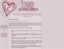 Tablet Screenshot of love-productions.com